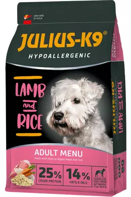 Julius-K9 - Adult Hypoallergenic High Premium - Bárányhús és Rizs 12kg