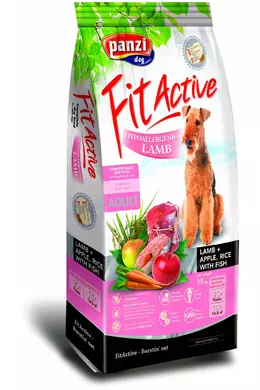 FitActive Dog - Száraztáp - Hypoallergenic Adult Bárány, Rizs és Alma - 4kg