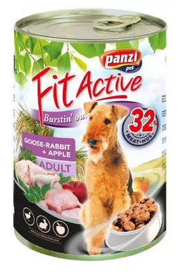 FitActive Dog - Konzerv - Liba, Nyúl és Alma 1240g