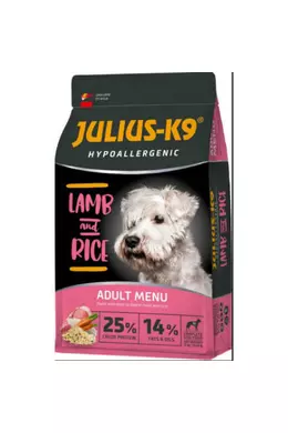 Julius-K9 - Adult Hypoallergenic High Premium - Adult Lamb&amp;Rice - Bárány-Rizs 3kg