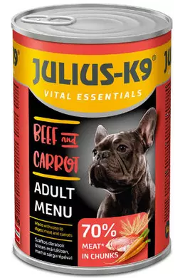 Julius-K9 - Konzerv - Beef and Carrot - Marha és Répa - 1240g