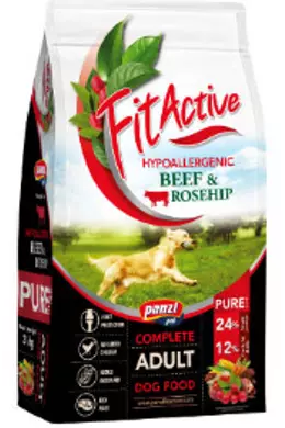 FitActive Dog - Száraztáp - Pure Marha és Csipkebogyó 3kg