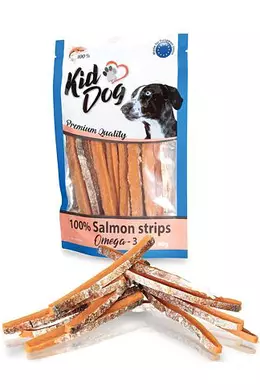 KidDog 100% Salmon stripes omega3 - Lazac Csíkok 80g