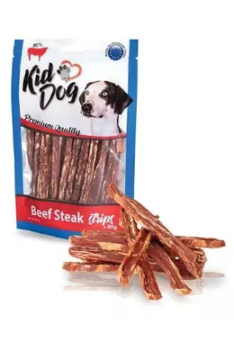 KidDog Beef Steak in strip - Marhasteak csíkok - 80g