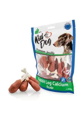 KidDog Rabbit Leg Calcium Bone - Nyúlhúsos Kálciumos Comb 250g