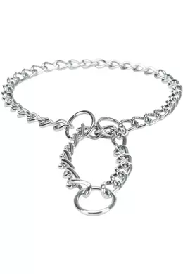 Trixie Stop-The-Pull Chain Collar - Nyakörv Egysoros (Króm) Kutyák Részére (XL) 65cm/3mm