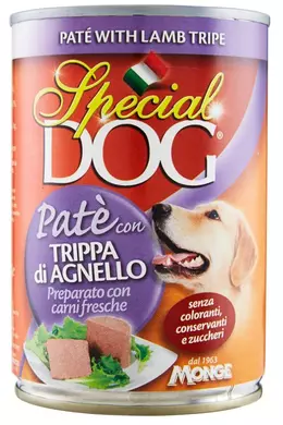 Special Dog Konzerv Pate Bárány és Pacal 400g