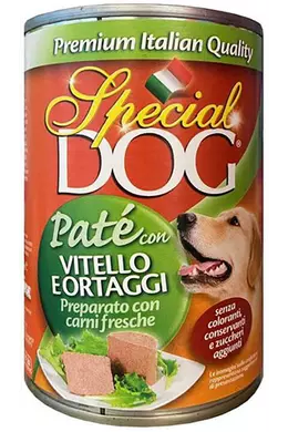 Special Dog Konzerv Pate Borjúhús Zöldséggel 400g