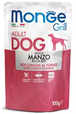 Monge Grill Adult Dog - Beef - Marhahússal - 100g