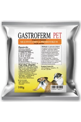 GastroFerm Pet Kutya - Multivitamin és Probiutikum - 100g