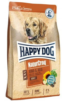 Happy Dog Natur - Croq Rind &amp; Reis - Marha &amp; Rizs - 1kg