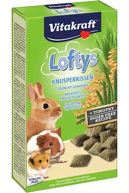 Vitakraft Loftys Ropogós Falatok Zabbal és Komócsinnal - 100g