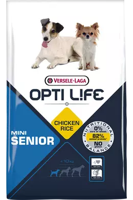 Opti Life Senior Mini Chicken &amp; Rice - Csirkés - 7,5kg