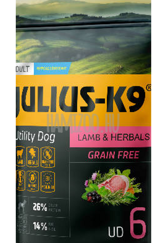 Julius-K9 - Száraztáp - Adult Bárányhús Gyógynövényekkel 340g
