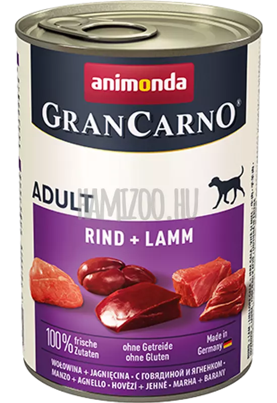 Animonda Grancarno Adult Marha - Bárány 400g