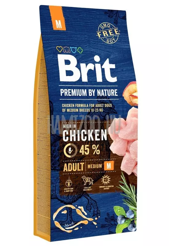 Brit Premium By Nature Adult Dog - M - 15kg