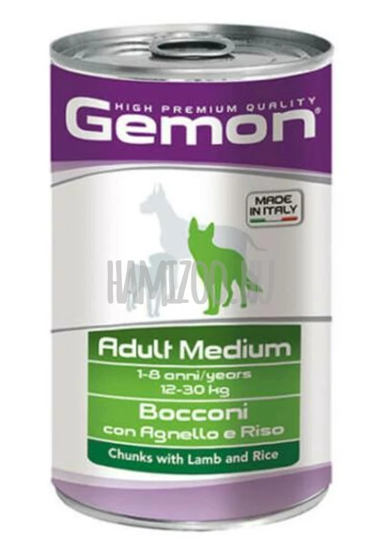 Gemon Dog Konzerv Medium Adult Bárány-Rizs 1250g