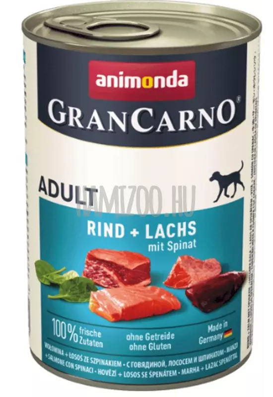 Animonda Grancarno Adult Lazac és Spenót 400g