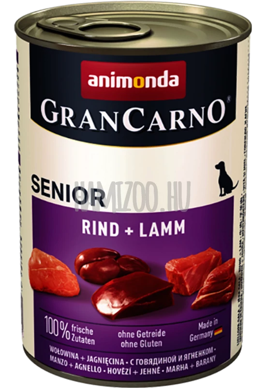 Animonda Grancarno Senior Marhahús és Bárányhús 400g