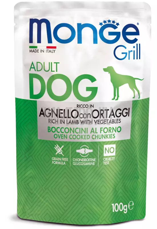 Monge Grill Adult Dog - Lamb - Bárány falatok - 100g