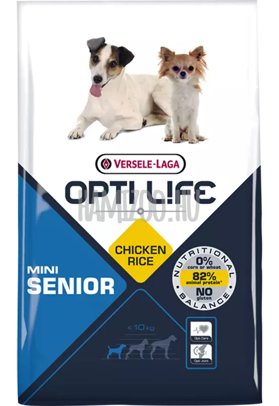 Opti Life Senior Mini Chicken &amp; Rice - Csirkés - 7,5kg